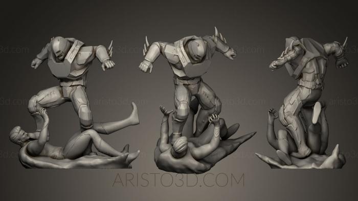 Figurines heroes, monsters and demons (STKM_0131) 3D model for CNC machine